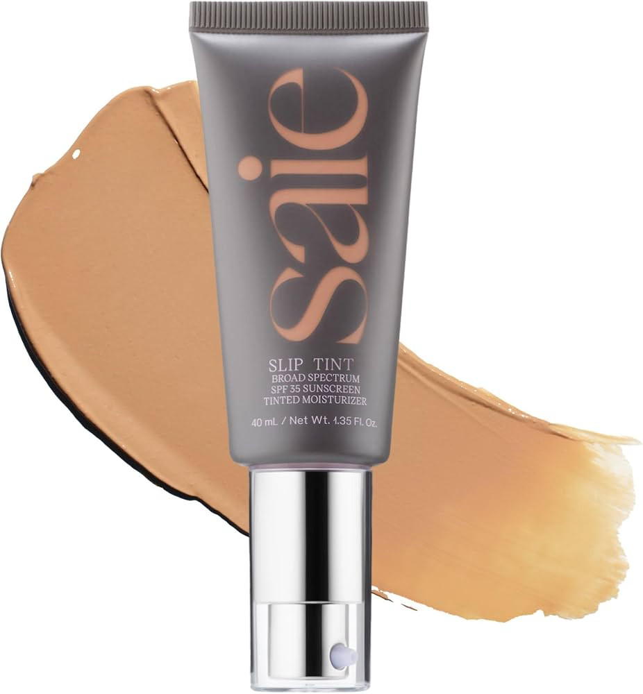 Saie Slip Tint Tinted Moisturizer with SPF 35 - Light Coverage, Glowy Skin Tint & Mineral Sunscre... | Amazon (US)
