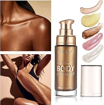 Body Shimmer Oil, Waterproof Long Lasting Moisturizing Body Luminizer Glow For Face , Liquid Illu... | Amazon (US)