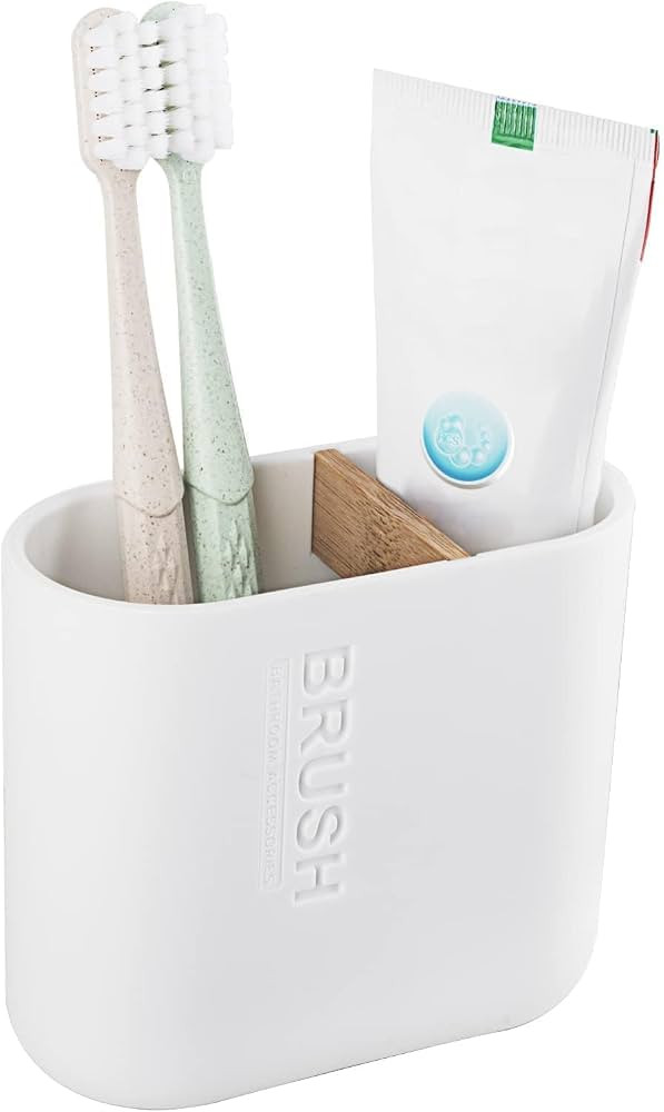 Toothbrush Holders Bamboo Electric Toothbrush Holder Bathroom Storage Organizer Countertop for To... | Amazon (US)