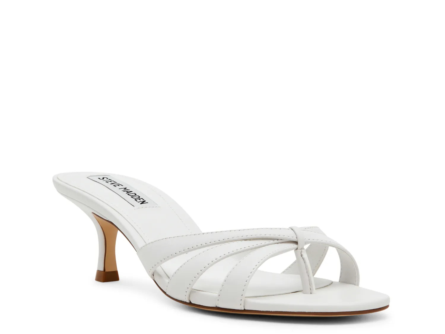 Steve Madden Cary Sandal | Women's | White Leather | Size 6.5 | Sandals | DSW
