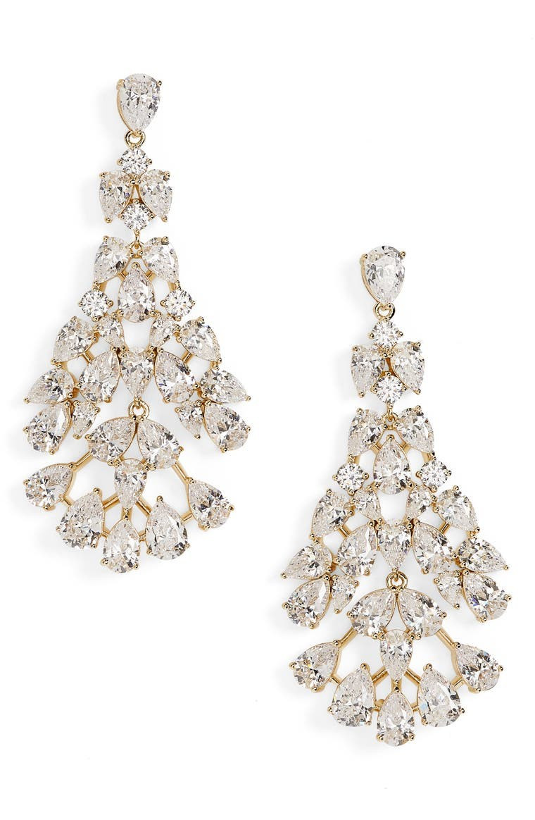 Nadri Chloe Cubic Zirconia Chandelier Earrings | Nordstrom | Nordstrom