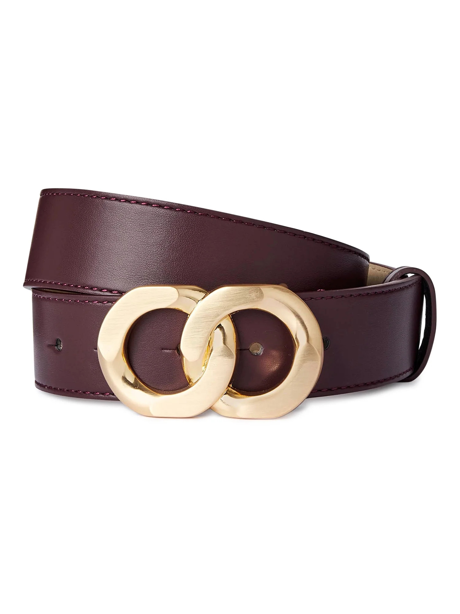 Scoop Women's Chunky Double Circle Buckle Belt - Walmart.com | Walmart (US)