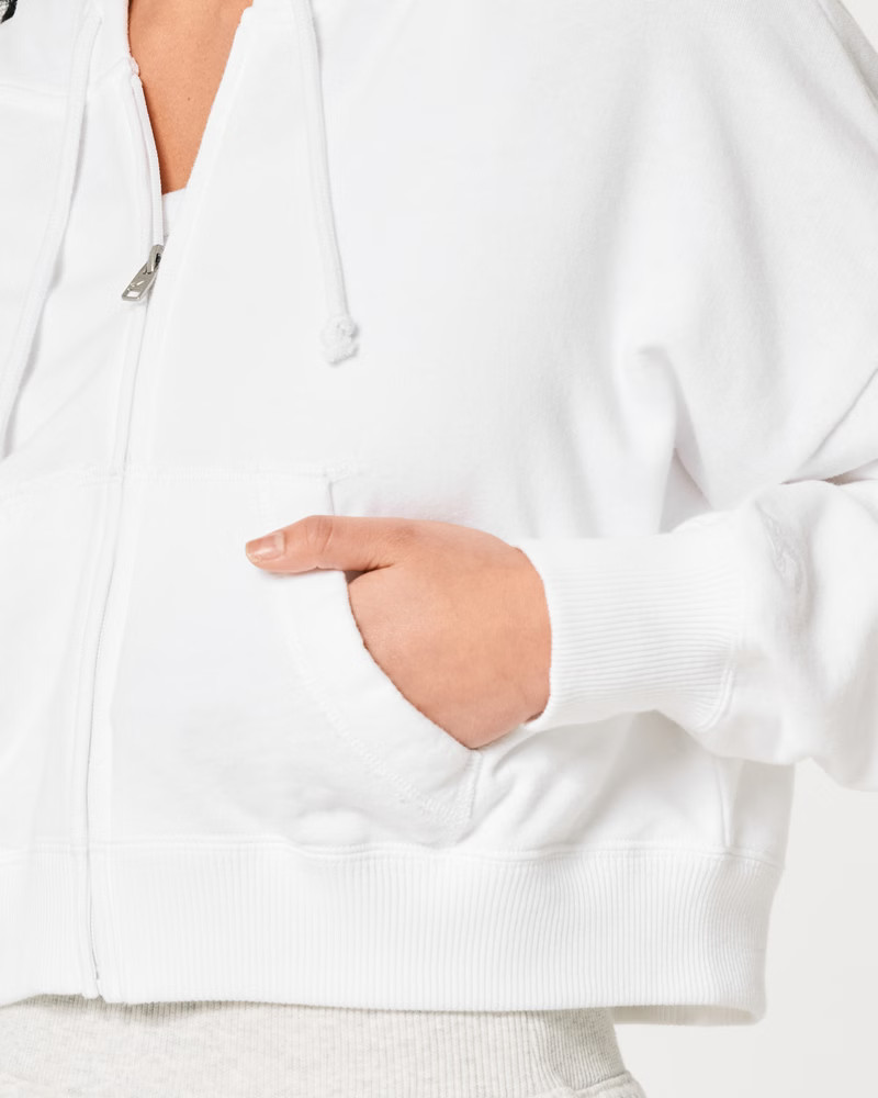 Easy Full-Zip Terry Hoodie | Hollister (US)