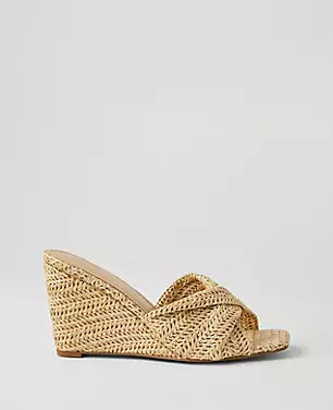 Knotted Wedge Sandals | Ann Taylor