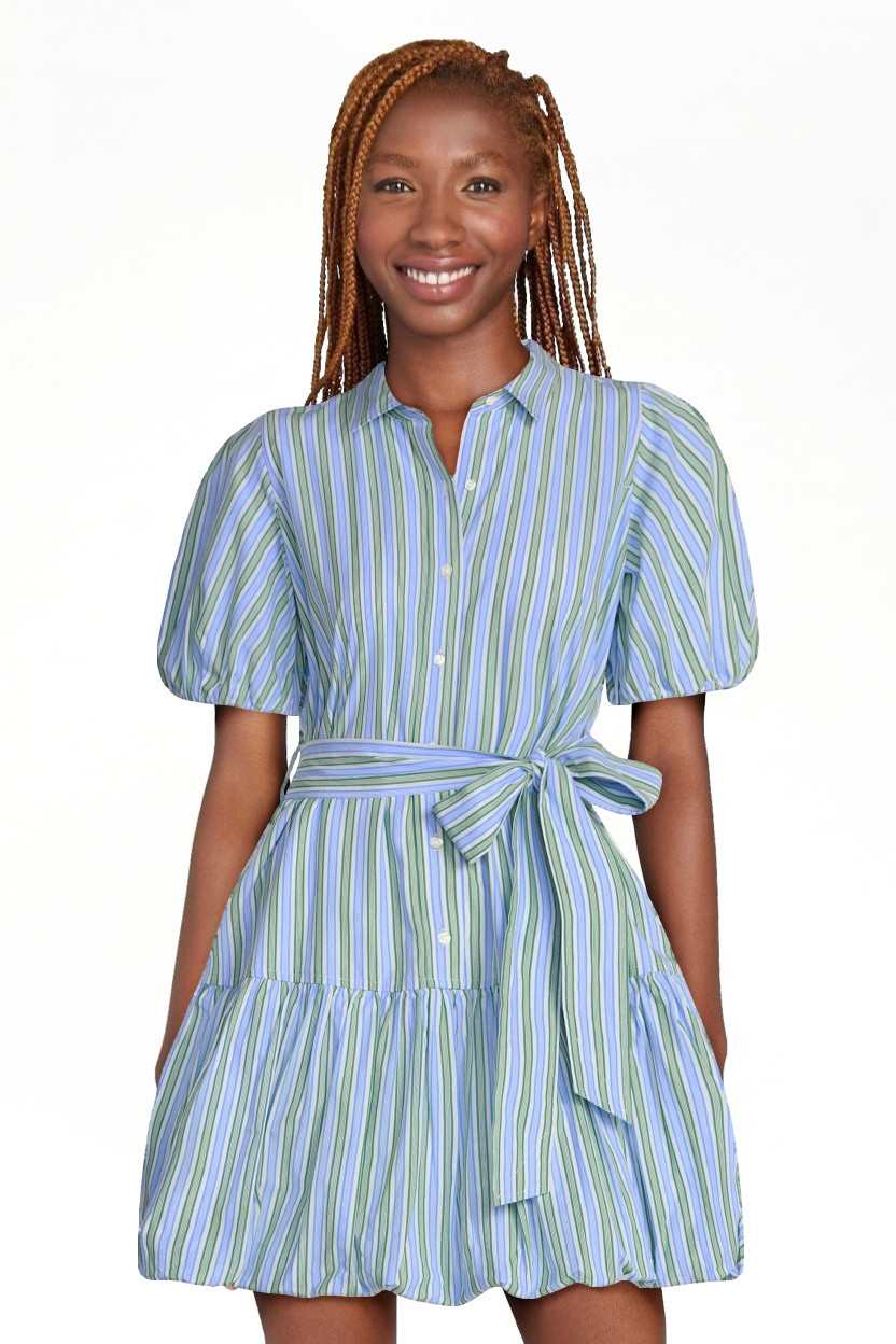 Free Assembly Women's and Women's Plus Cotton Mini Dress with Puff Sleeves, Sizes XS-4X | Walmart (US)