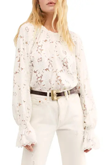 Olivia Balloon Sleeve Lace Blouse | Nordstrom Rack