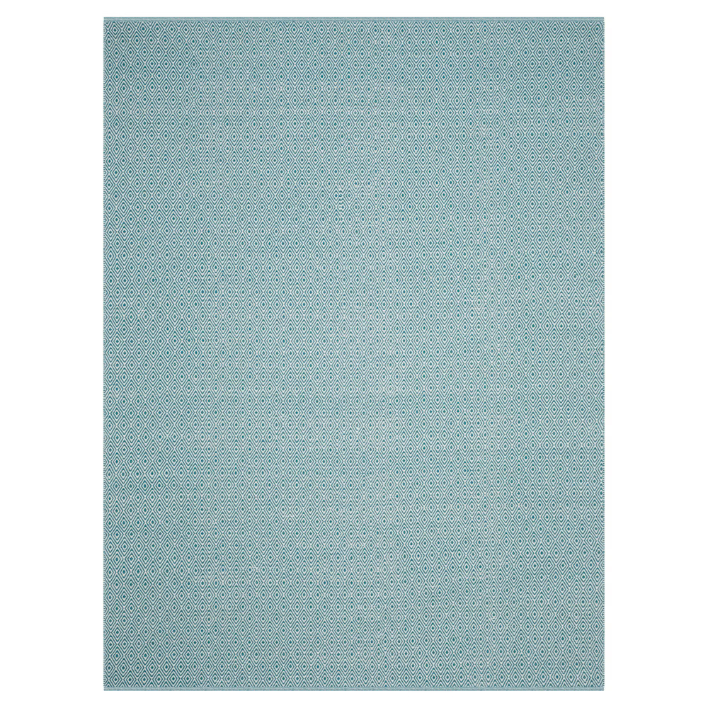 Ivory/Turquoise Stripe Flatweave Woven Area Rug - (8'X10') - Safavieh | Target