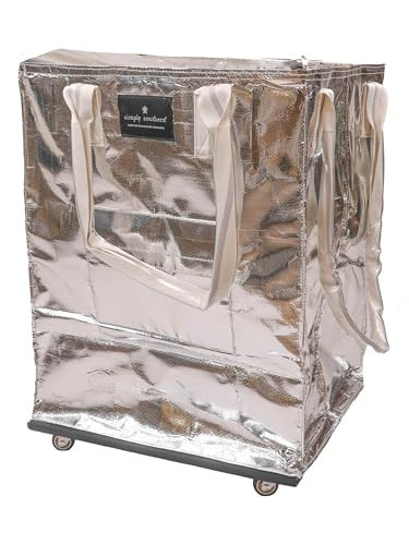 Simply Southern Collapsible & Colorful Rolling Tote Bag - Perfect Shopping Bag on Wheels for Women, Mothers, Families, Grandmas - Bag on Wheels for Easy Transportation | Amazon (US)