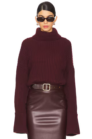 LBLC The Label Liam Sweater in Burgundy from Revolve.com | Revolve Clothing (Global)