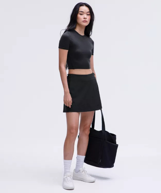 Wundermost Ultra-Soft Nulu Crewneck Cropped T-Shirt | lululemon (AU)