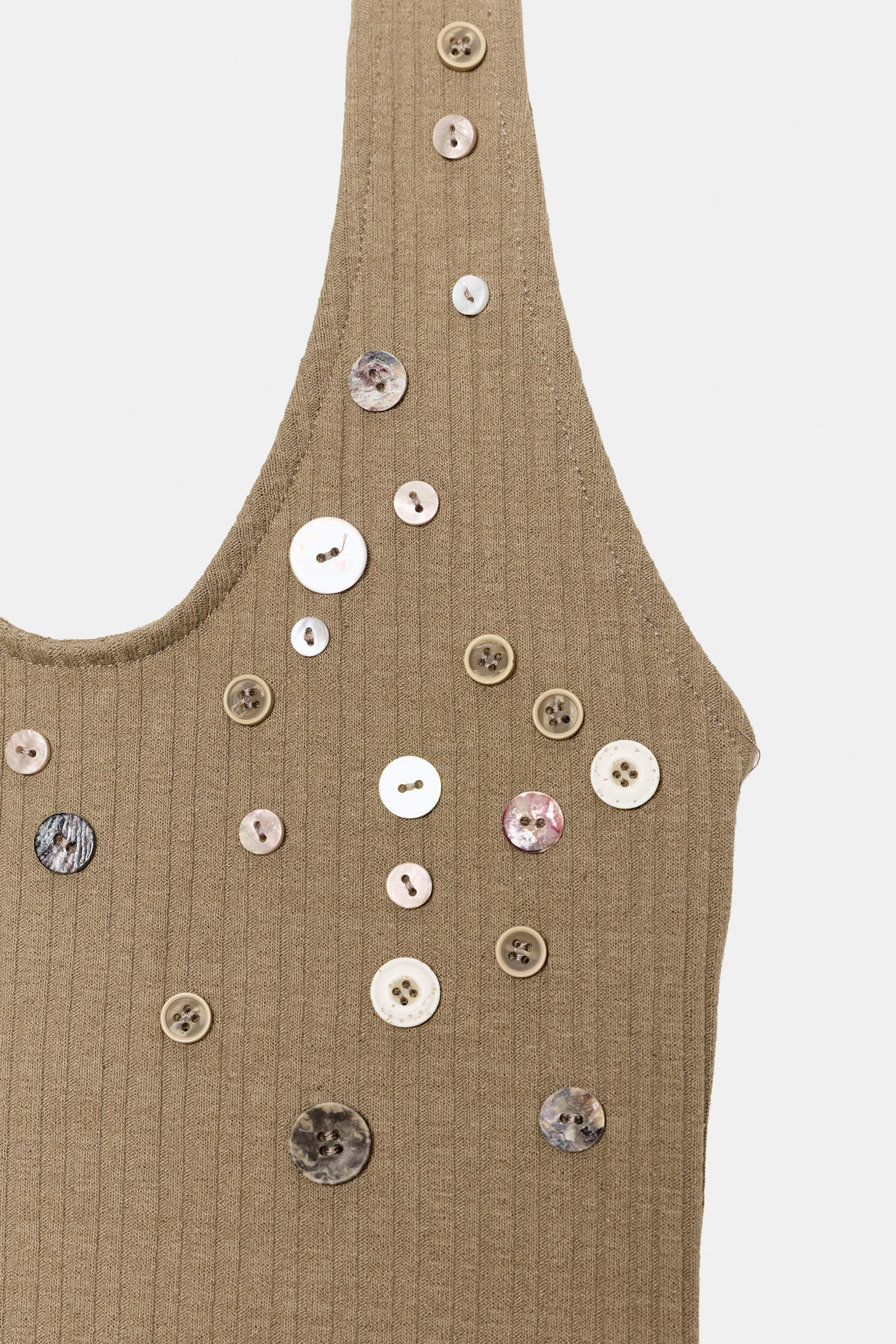 RIBBED BUTTON TOP | Zara UK