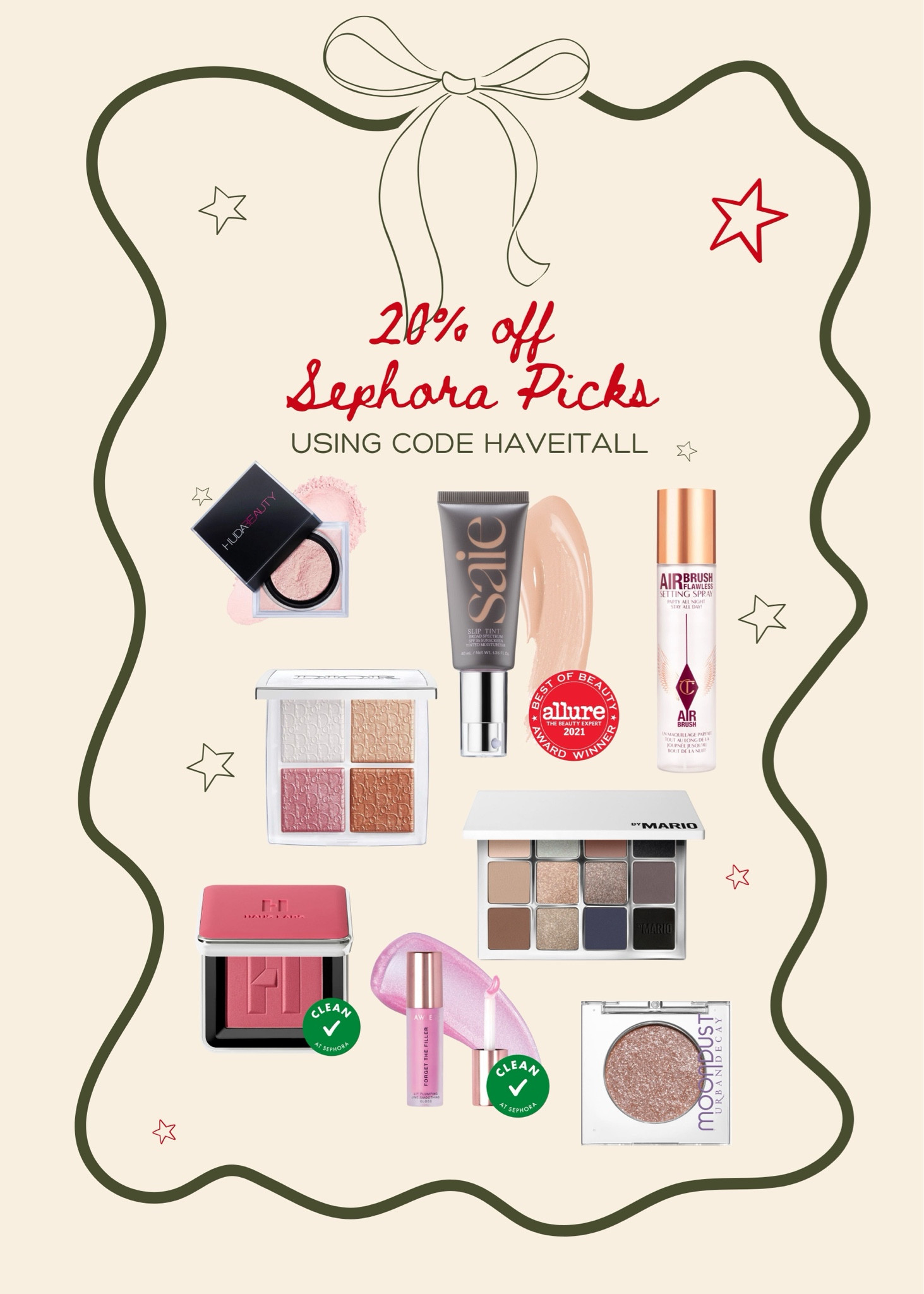 20% off sale at Sephora with code “HAVEITALL” 

#LTKSaleAlert #LTKBeauty #LTKGiftGuide