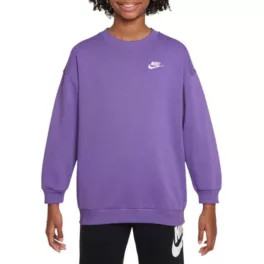 Nike Girls' Sportswear Club Fleece Oversized Sweatshirt | Dick's Sporting Goods