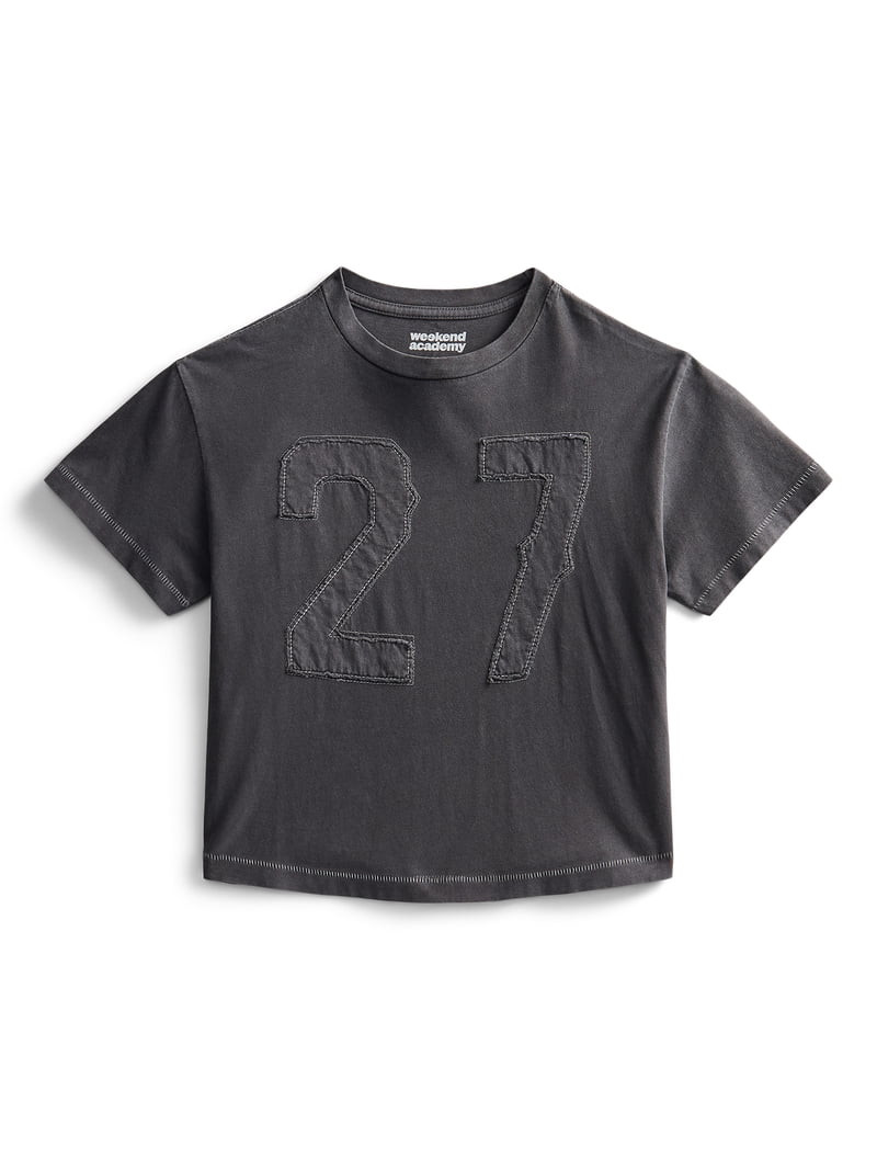 Weekend Academy Boys Varsity Tee with Short Sleeves, Sizes 4-18 | Walmart (US)