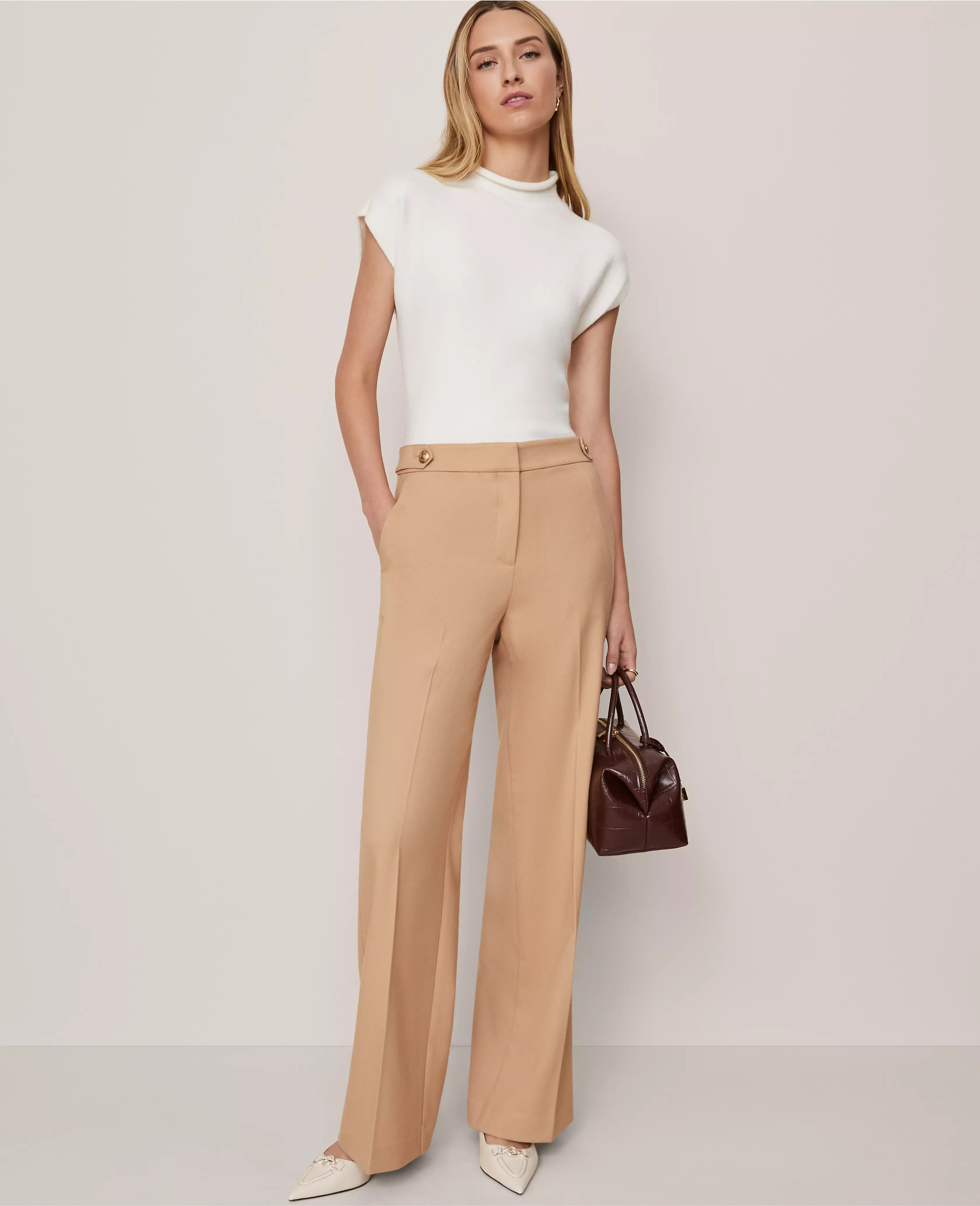 The Tailored Wide-Leg Trouser | Ann Taylor