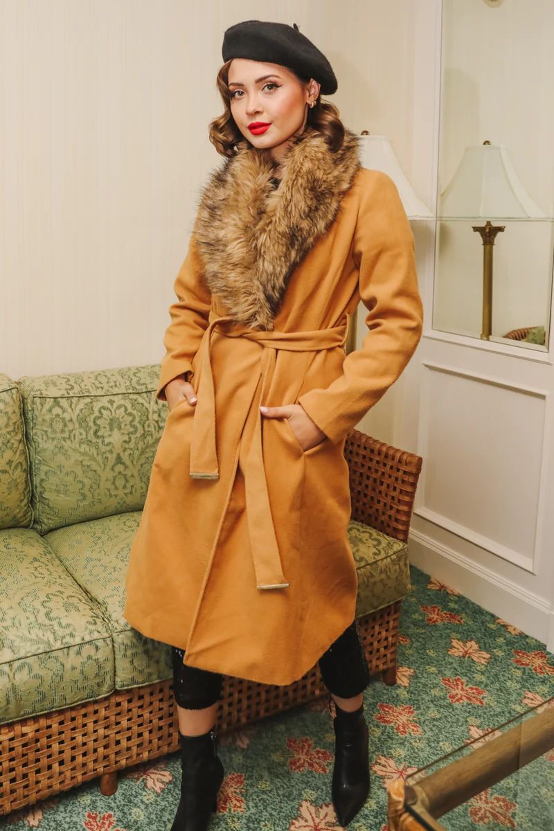 Sloane Coat in Camel | Ivy City Co