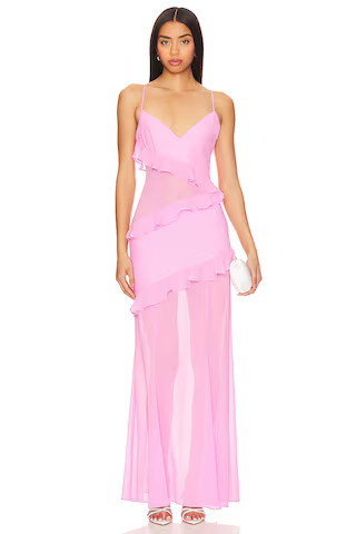 Lovers and Friends Kimbra Gown in Pink from Revolve.com | Revolve Clothing (Global)