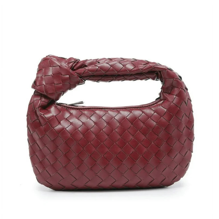 Gomayee Knoted Woven Handbag for Women Fashion Designer Ladies Hobo Bag Bucket Purse Faux Leather... | Walmart (US)