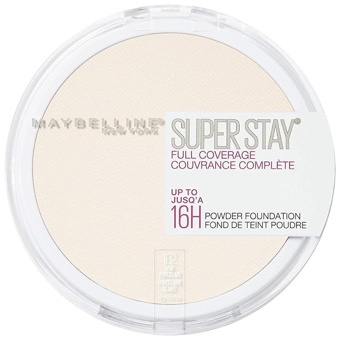 Maybelline Super Stay Full Coverage Powder Foundation Makeup, Up to 16 Hour Wear, Soft, Creamy Ma... | Amazon (US)