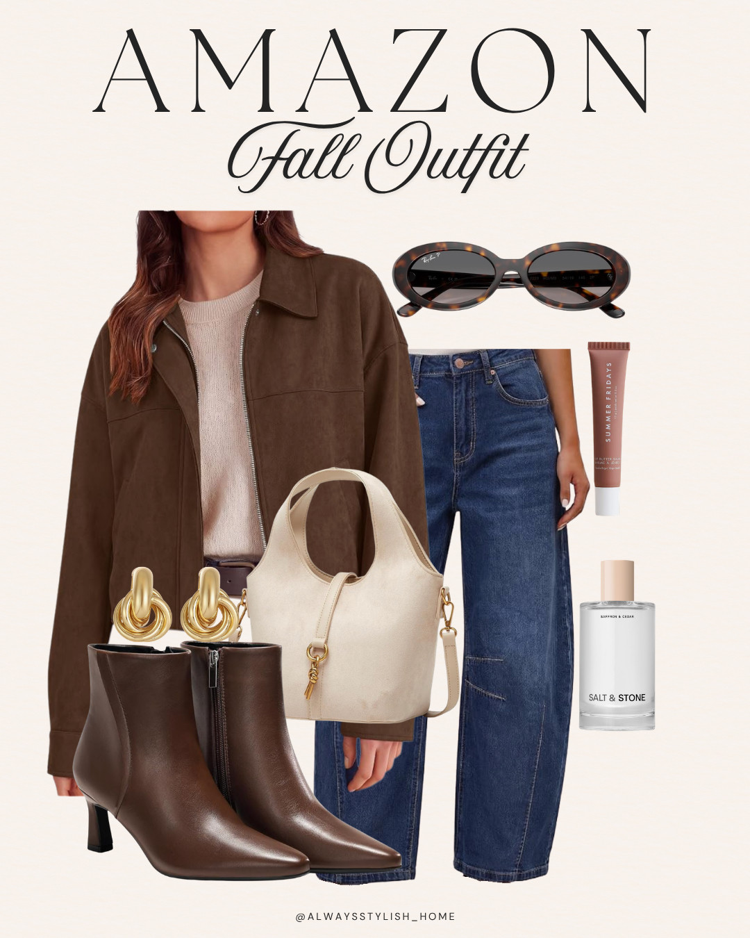 Amazon fashion. Amazon fashion finds. Amazon suede fall finds. suede fashion. suede style. suede fashion. Fall style. Fall outfit. Denim. ankle boots. brown boots. Suede jacket. Suede outerwear. Suede handbags. denim jeans look. #LTKFindsUnder100#LTKFindsUnder50 

 #LTKgrwm #LTKootd #LTKSeasonal