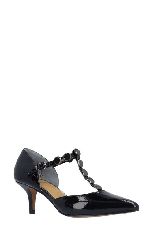 J. Reneé Mayven Pointed Toe Pump in Black Patent at Nordstrom, Size 10.5 | Nordstrom