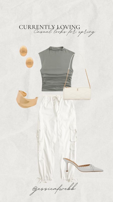 Casual spring outfit inspo. Cargo pants are the best staple for your closet!

#LTKstyletip #LTKSpringSale #LTKfindsunder100