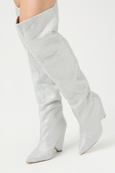 Rhinestone Over-the-Knee Boots | Forever 21 | Forever 21 (US)