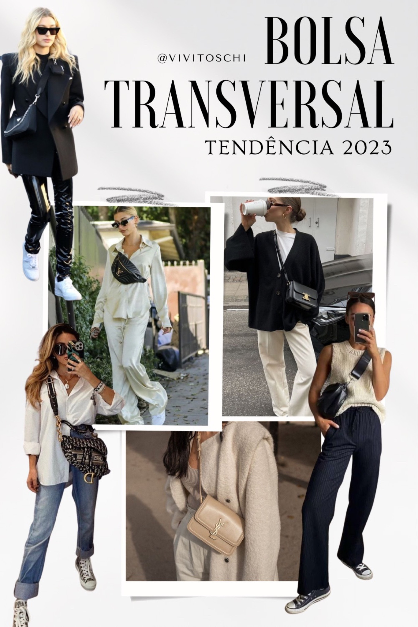 Bolsa transversal | Tendência 2023 | Street Style
 A bolsa transversal virou hit no Street Style. Confortável e estilosa, perfeita para usar no dia a dia!

#LTKitbag #LTKSale #LTKFind