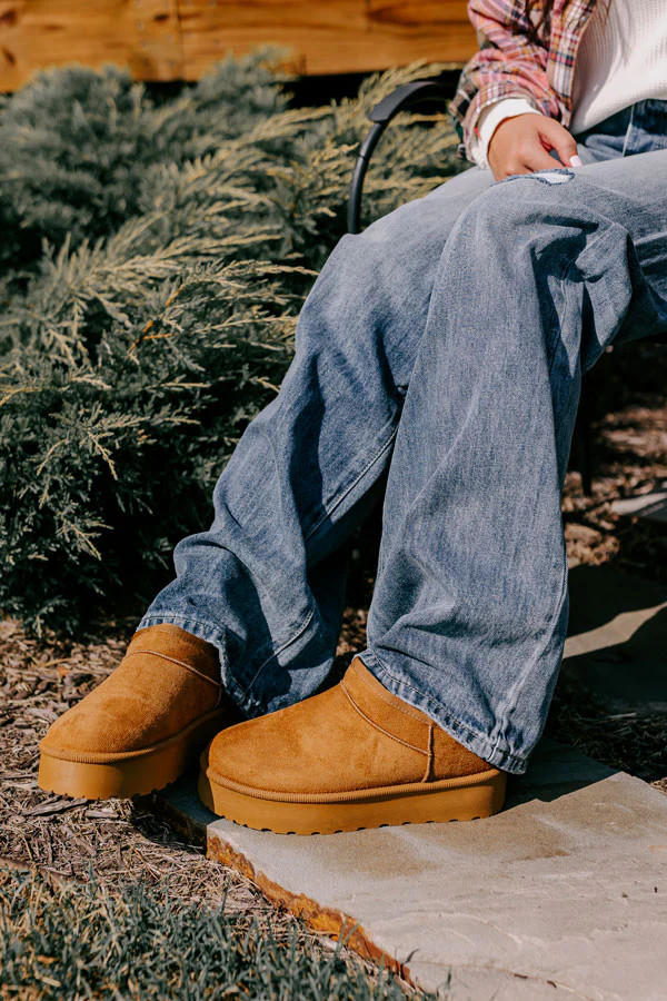 The Grace Faux Suede Platform Short Bootie | Impressions Online Boutique