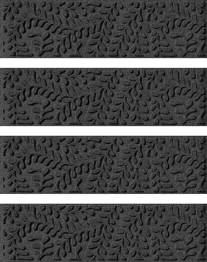 Bungalow Flooring Waterhog Stair Treads, Set of 4, 8-1/2 x 30 inches, Made in USA, Durable and De... | Amazon (US)