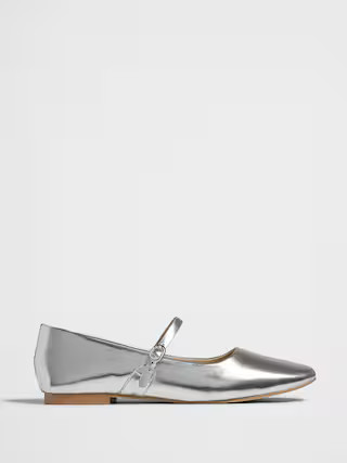 Vegan Leather Maryjane Ballet Flat | Banana Republic Factory
