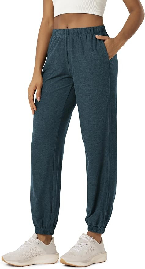 ODODOS Women's Performance Sweatpants - Ultra Soft odSTRATUM Tech Joggers Adjustable Mid Rise Pan... | Amazon (US)