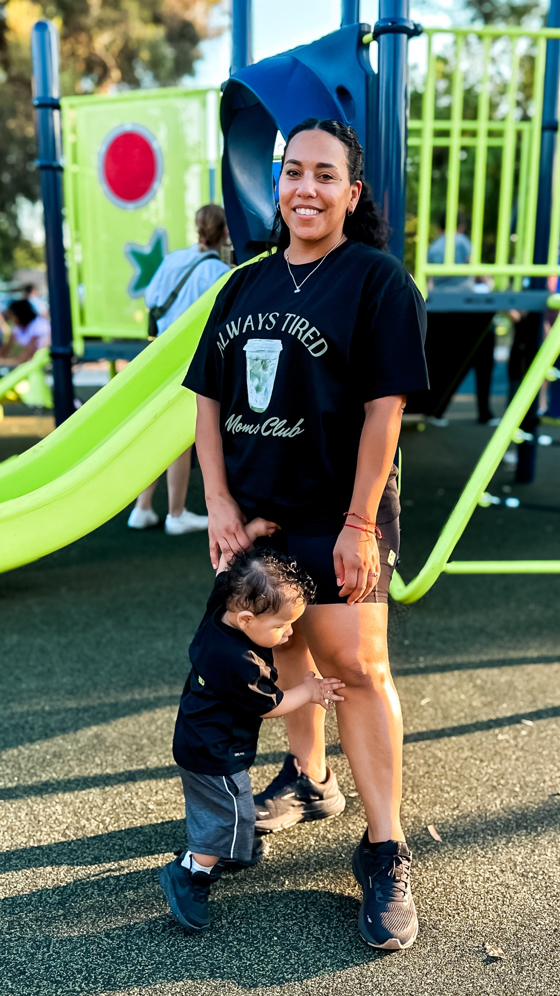 Relax #MomFit for an afternoon at the park. Shirt says “Always Tired Moms Club” 🙋🏽‍♀️ raise your hand if that’s you too!

#LTKMidsize #LTKActive #LTKFamily