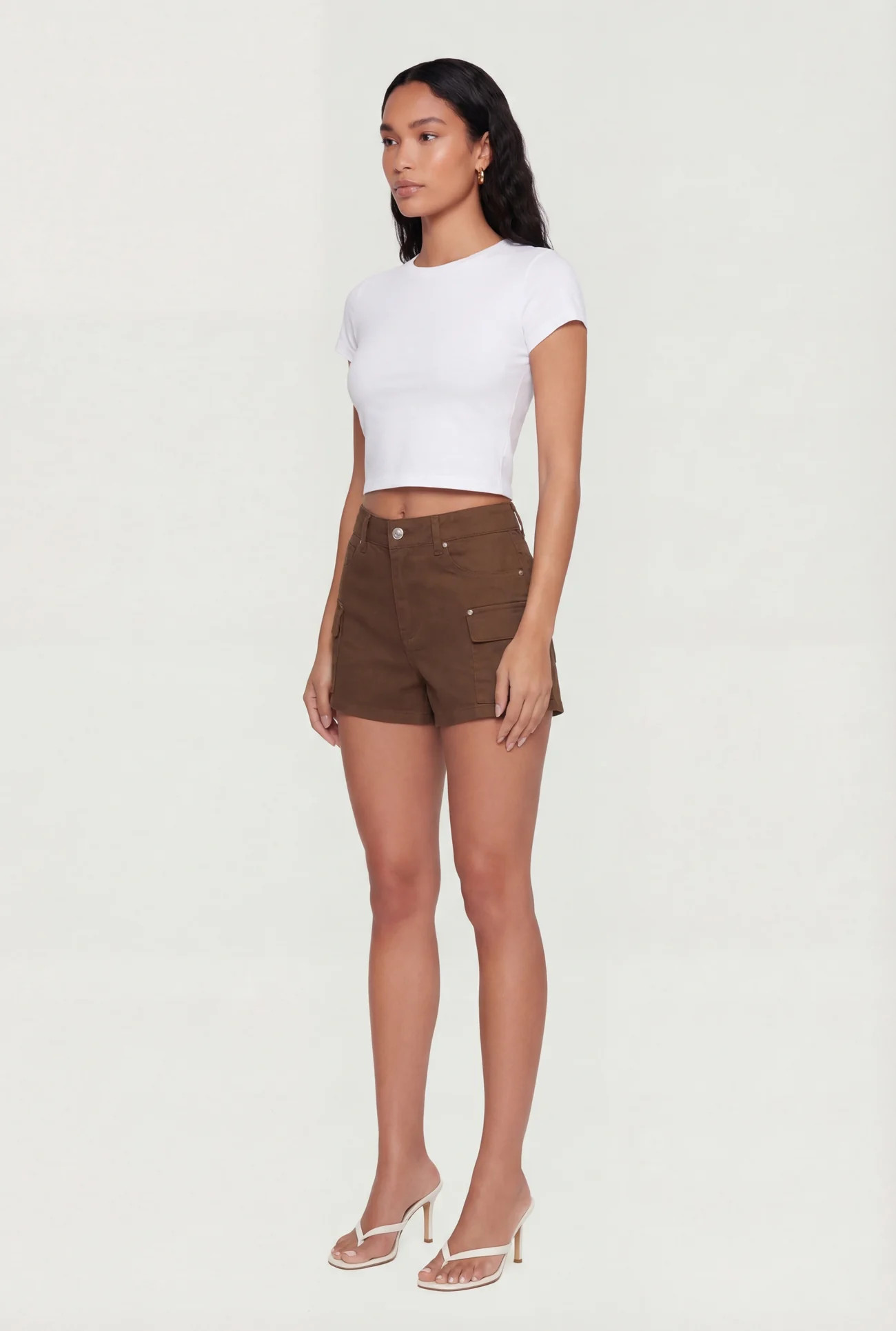 WAX Solid Twill Cargo Shorts | Rainbow Shops