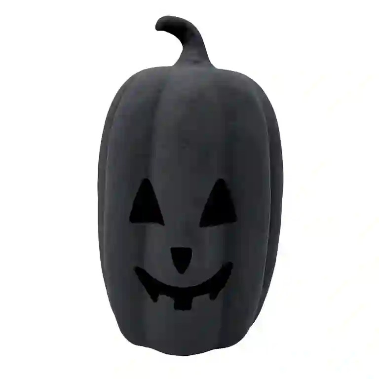 Clay Jack-o'-Lantern Tabletop Decor,Gray,7.87x3.93",Harvest Party Supply,Kiln-Fired Clay Pumpkin ... | Walmart (US)