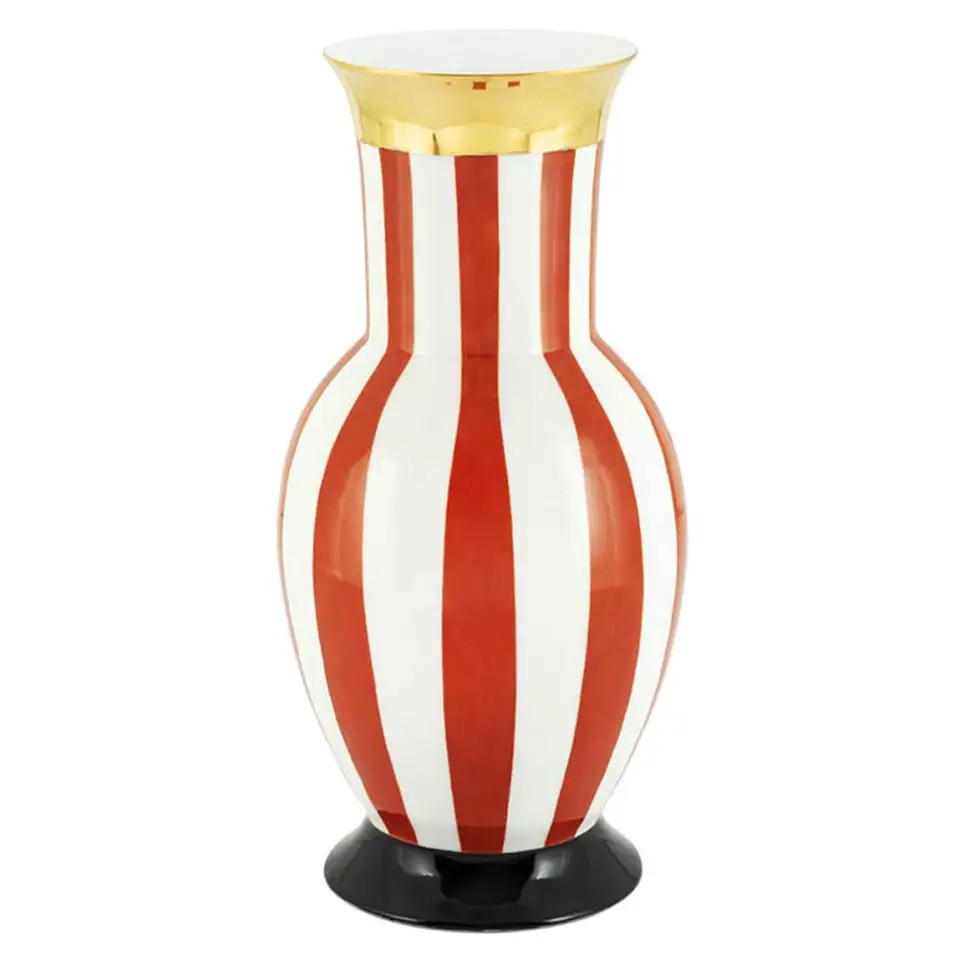 Golden Red Medium Vase | 1stDibs