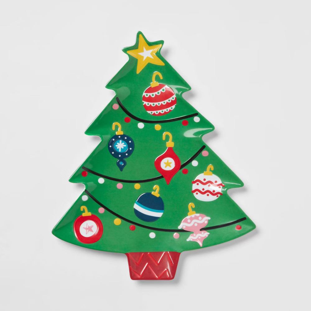 11" x 9" Melamine Tree Dinner Plate - Wondershop™ | Target