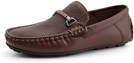 JABASIC Kids Penny Loafer Casual Slip-On Moccasin Flats Boys Dress Shoes | Slip-On, Casual, Mocca... | Amazon (US)