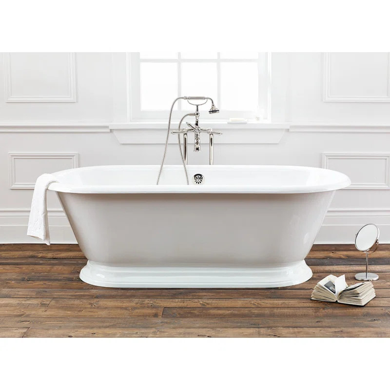 Sandringham 70.13'' Freestanding Soaking Bathtub | Wayfair North America
