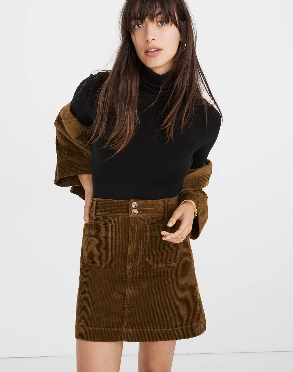 Corduroy A-Line Mini Skirt | Madewell