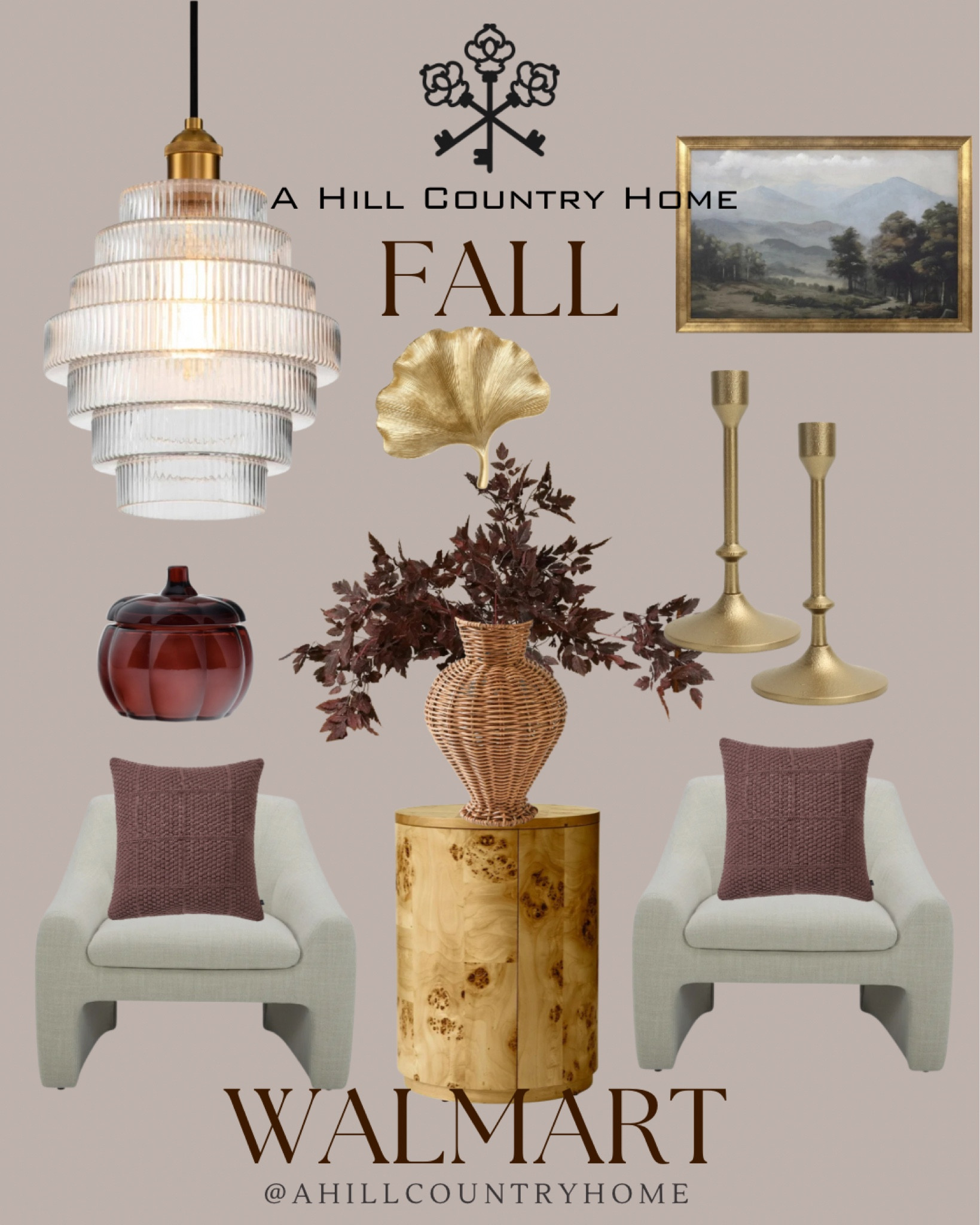 Comment SHOP! @walmart just dropped theeeee cutest fall decor collection and I couldn’t wait to share it with y’all! #walmartpartner #walmarthome Their burlwood collection is 🫶🏼🫶🏼! I paired it with these viral plum stems and the cutest vase under $15!!!!

#LTKSeasonal #LTKOver40 #LTKHome
