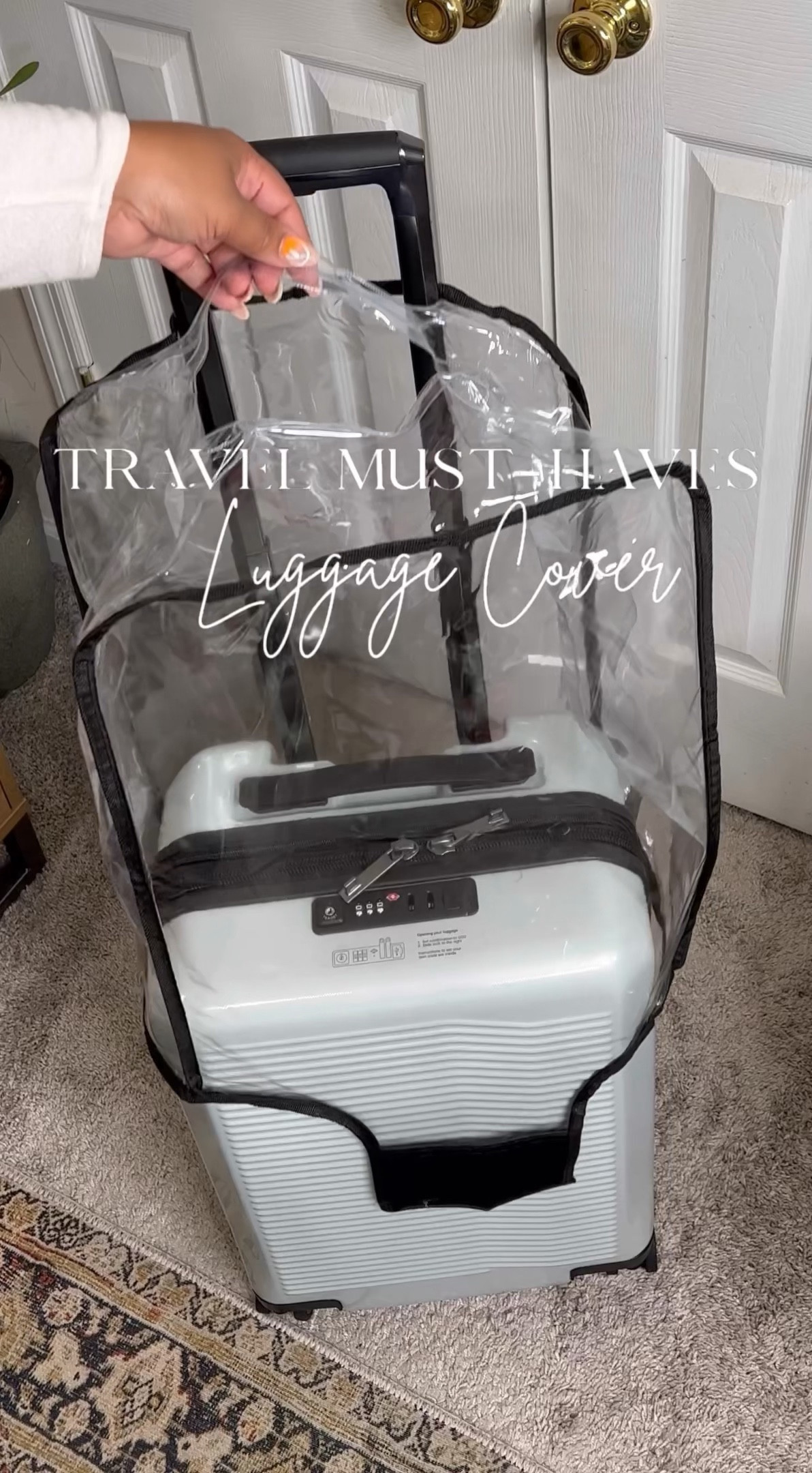 Clear Luggage Cover