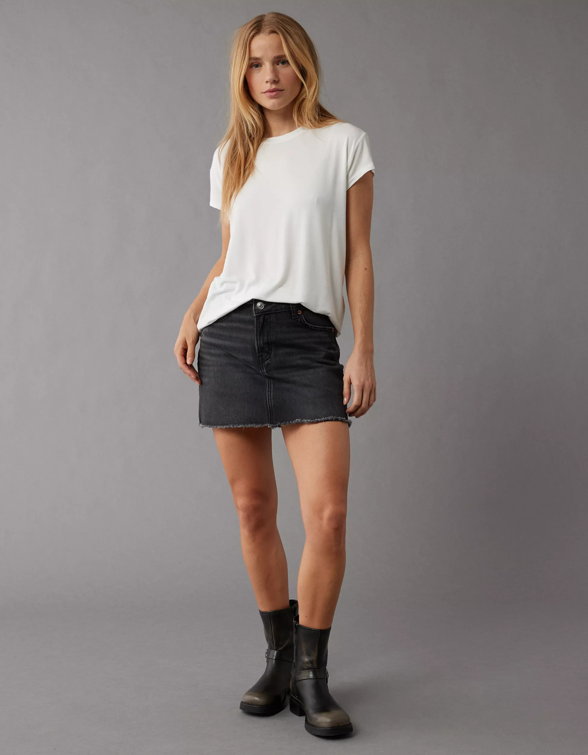 AE Soft & Sexy Short-Sleeve Crew Neck Tee | American Eagle Outfitters (US & CA)