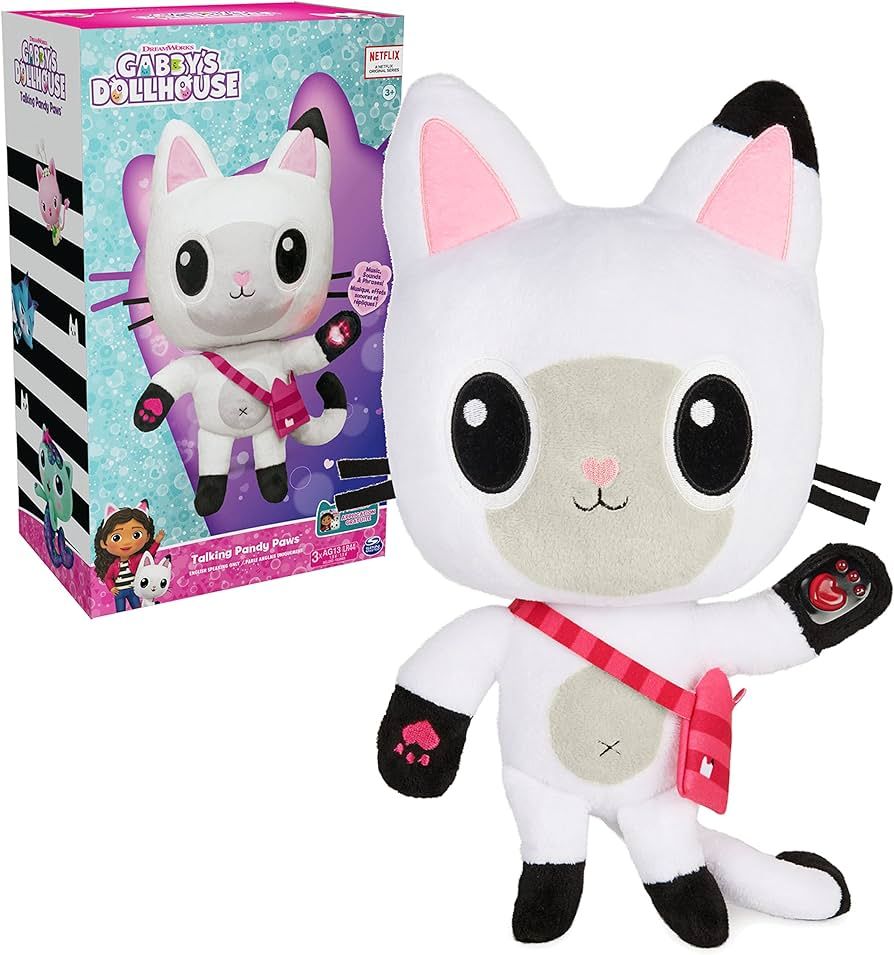 Gabby's Dollhouse, 13-inch Talking Pandy Paws Plush Toy with Lights, Music and 10 Sounds and Phrases | Amazon (US)
