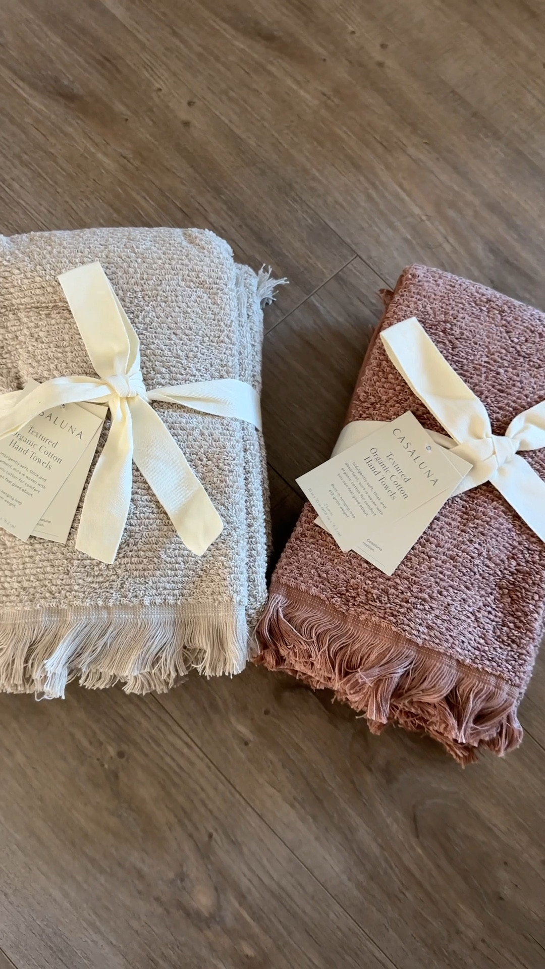 Casaluna textured hand towels! I got the colors natural and clay! 

#LTKHome