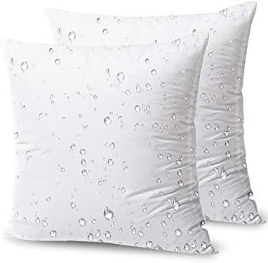 Phantoscope Premium Outdoor Pillow Inserts - Pack of 2 Square Form Water Resistant Decorative Thr... | Amazon (US)