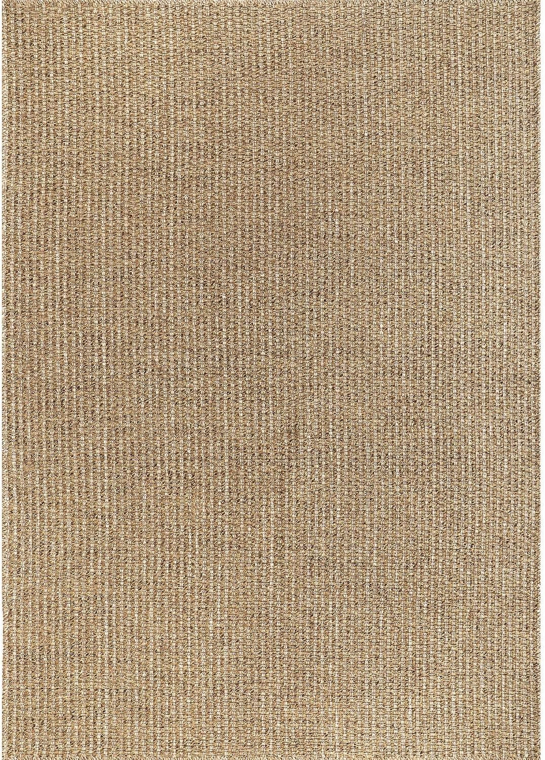 Easy Jute Rugs 6x9 Natural Color Living Room Indoor Outdoor Area Rug for Farmhouse Patio and Kitc... | Amazon (US)
