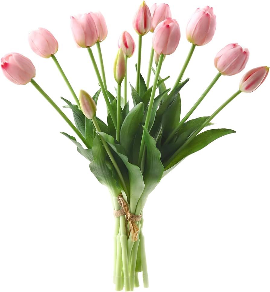 15pcs Flowers Artificial Tulip Silk Flowers,Fake Flowers for Decor, Fake Floral, Fake Flower Arra... | Amazon (US)