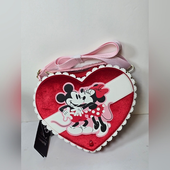 Loungefly Disney Mickey Minnie Scented Chocolate Box Valentine Crossbody Nwt | Poshmark