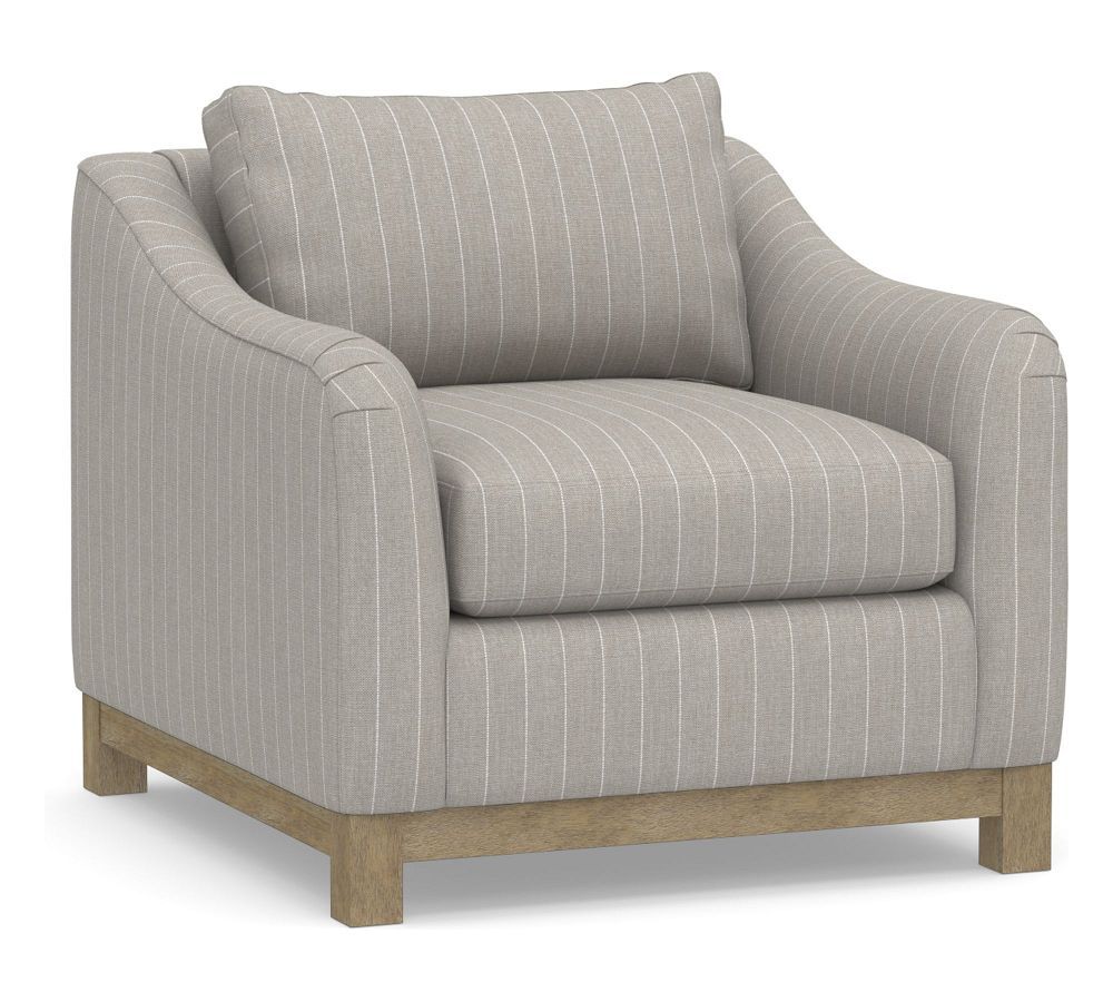 Campbell Slope Arm Upholstered Armchair | Pottery Barn (US)